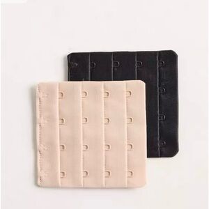 Black and Beige Bra Extender Set